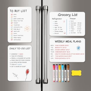 Effortless Organization with 4 Pack Magnetic Dry Erase Boards