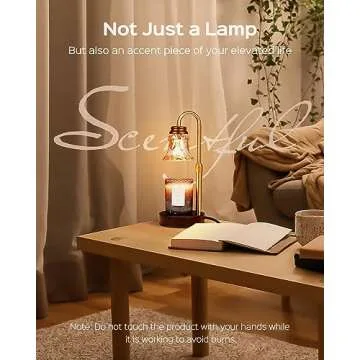 JACKYLED Candle Warmer Lamp 2 Pack - Dimmer Adjustable