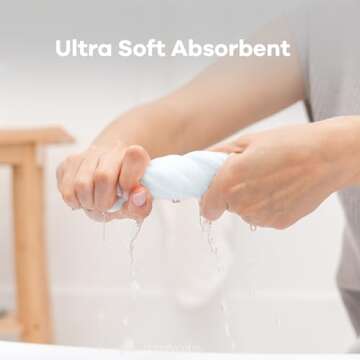 Baby Washcloths, Muslin Cotton Baby Towels 10 Pack -Large 10”x10” Wash Cloths Soft on Sensitive Skin, Absorbent for Boys & Girls, Newborn Baby & Toddlers Bibs & Burp Cloths Essentials Set, White