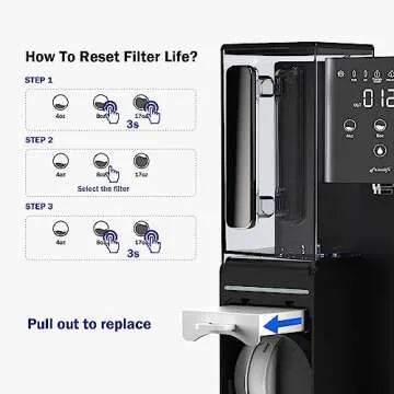 Frizzlife SC90 Replacement Post Filter Cartridge for WB99 Countertop Reverse Osmosis Water Filter System - Alkaline, Pack 4