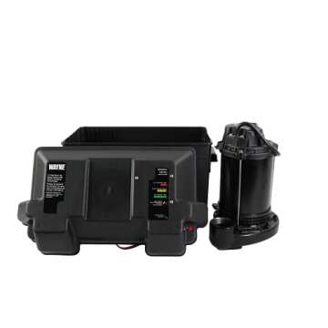 Wayne ESP25 Upgraded 12-Volt Battery Backup System, Black