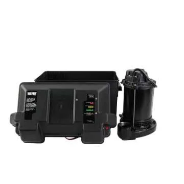 Wayne ESP25 Upgraded 12-Volt Battery Backup System, Black