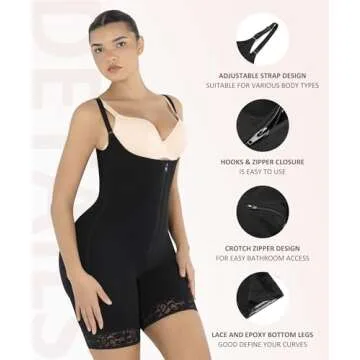 FeelinGirl Tummy Control Bodysuit for Women