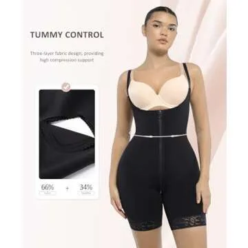 FeelinGirl Tummy Control Bodysuit for Women