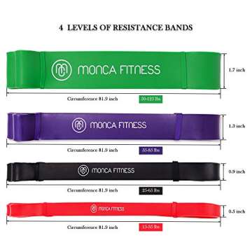 Pull Up Assist Bands - Exercise Resistance Bands Set for Men/Women, Workout, Fitness - Mobility Band...