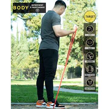 Pull Up Assist Bands Set for All Fitness Levels - 4 Pack