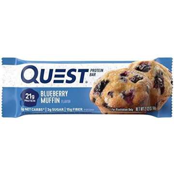 Quest Nutrition Protein Bar Delectable Dessert Variety Pack 1. Low Carb Meal Replacement Bar with Over 20 Gram of Protein. High Fiber, Gluten-Free (12 Count)
