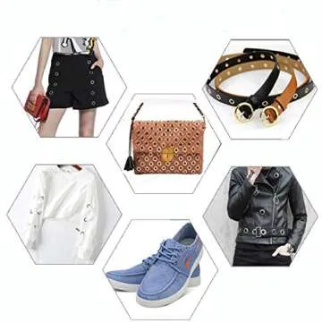 Metal Grommet Kit 3/16 inch 400Pcs Grommets Eyelets Sets with 3 Pieces Install Tool Kit and Box for Shoes Clothes Crafts Bag DIY Project 4 Colors