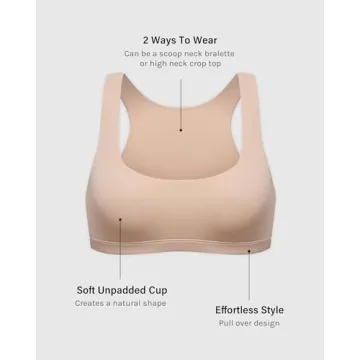 INLYRIC Women's Inbarely Soft Racerback Bralettes for Every Occasion