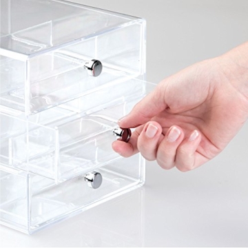 iDesign 3-Drawer Vanity Organizer - Clear Plastic Storage Solution