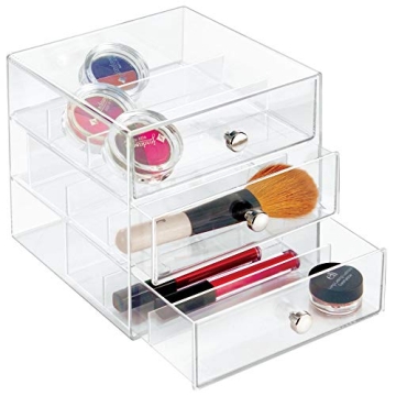 iDesign 3-Drawer Vanity Organizer - Clear Plastic Storage Solution