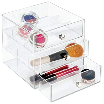 iDesign 3-Drawer Vanity Organizer - Clear Plastic Storage Solution