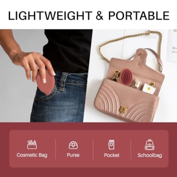 Compact RHOS Mini Travel Hair Brush for All Ages