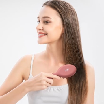 Compact RHOS Mini Travel Hair Brush for All Ages