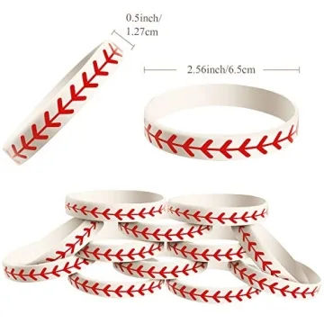JOVITEC Softball Bracelets for Teams and Fans - 24 Pack