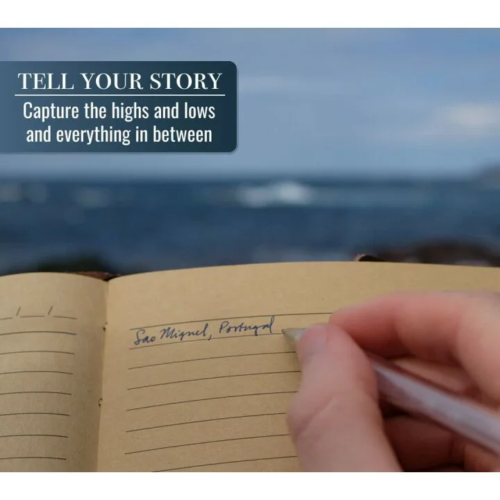 Handmade Leather Prayer & Dream Journal - ThoughtSpace