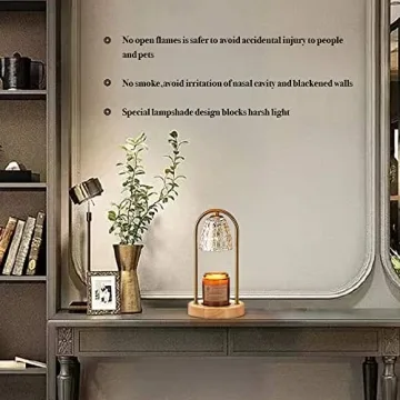 Elegant Candle Warmer Lamp for Safe Aromatherapy