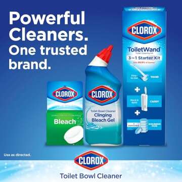 Clorox Toilet Bowl Cleaner with Bleach Variety Pack - 24 Ounces - Pack of 4 (Package May Vary)