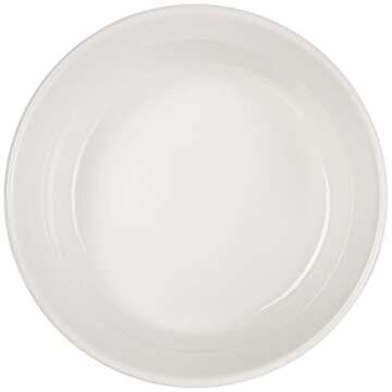 CorningWare French White 7-Pc Ceramic Bakeware Set with Lids, Chip and Crack Resistant Stoneware Baking Dish, Microwave, Dishwasher, Oven, Freezer and Fridge Safe