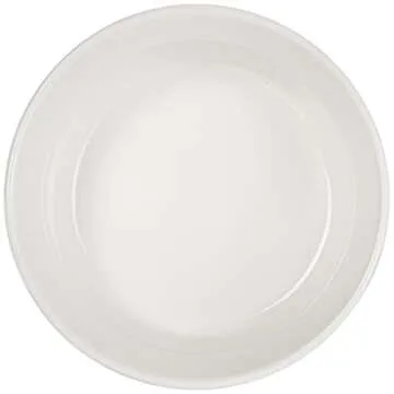 CorningWare French White 7-Pc Ceramic Bakeware Set with Lids, Chip and Crack Resistant Stoneware Baking Dish, Microwave, Dishwasher, Oven, Freezer and Fridge Safe