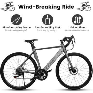 Lightweight 700C Road Bike - Men & Women Hybrid