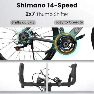 Lightweight 700C Road Bike - Men & Women Hybrid