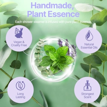 SWCANDY 18 PCS Aromatherapy Shower Steamers for Relaxation