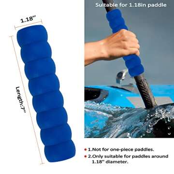 Clydlan Kayak-Paddle-Grips-2-Pack - No-Slip Oar-Grip for Take-Apart Paddles,Blister Prevention Kayak...