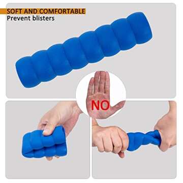 Clydlan Kayak-Paddle-Grips-2-Pack - No-Slip Oar-Grip for Take-Apart Paddles,Blister Prevention Kayaking Accessories(Diameter 30mm/1.18 inches)