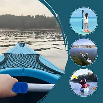 Clydlan Kayak-Paddle-Grips-2-Pack - No-Slip Oar-Grip for Take-Apart Paddles,Blister Prevention Kayaking Accessories(Diameter 30mm/1.18 inches)