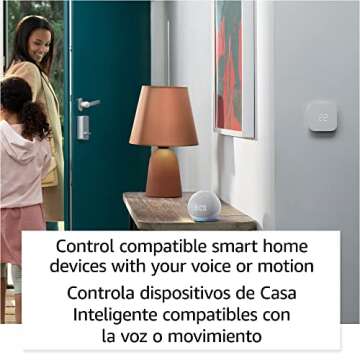 Echo Dot 5th Gen with Clock - Superior Sound & Smart Home Control