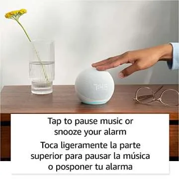 Echo Dot 5th Gen with Clock - Superior Sound & Smart Home Control