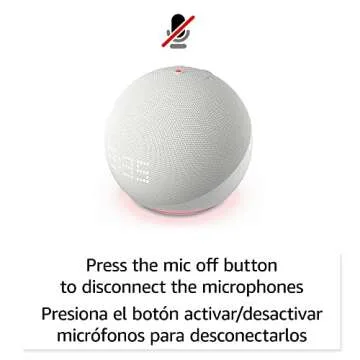 Echo Dot 5th Gen with Clock - Superior Sound & Smart Home Control