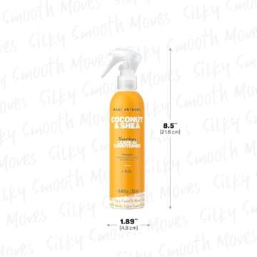 Marc Anthony Leave-In Conditioner Spray, Coconut Oil & Shea Butter - Anti-Frizz Biotin Detangling Spray to Moisturize for Softer Smoother Hair - Color Safe & Sulfate Free Styling Product