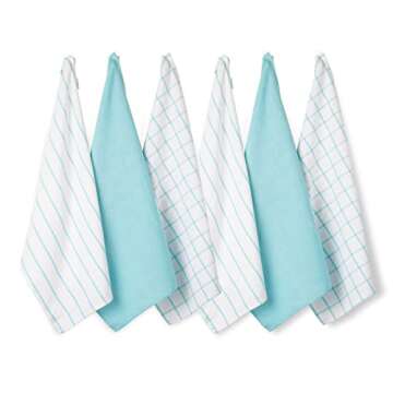 Lane Linen Kitchen Towels Set - Pack of 6 Cotton Dish Towels