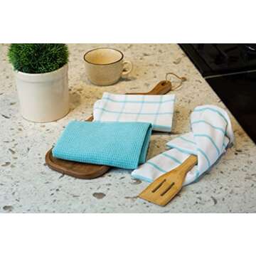 Lane Linen Kitchen Towels Set - Pack of 6 Cotton Dish Towels