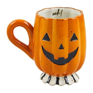 16oz Hand-Painted Pumpkin Halloween Coffee Mug Dishwasher Safe