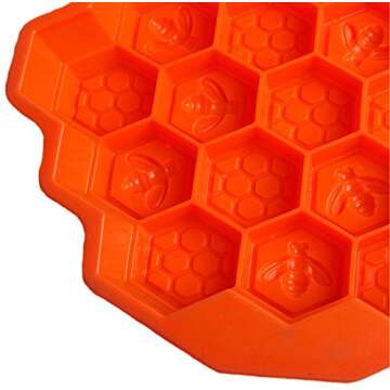 KISEER Large Honeycomb Silicone Soap Mold for Baking Fun