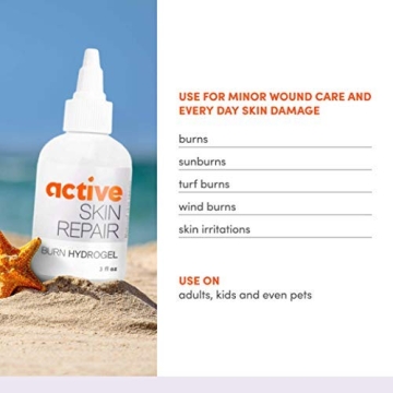 Active Skin Repair Hydrogel for Burn Relief - Natural & Safe