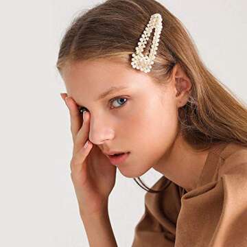 Hair Clips and Acrylic Resin Hair Barrettes, Marble Geometric Alligator Hair Bobby Pins, Fashion Elegant Hair Accessories Gifts for Women Girls