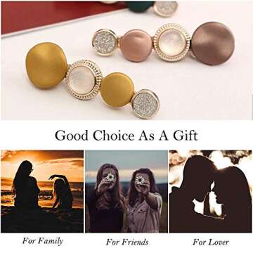 Hair Clips and Acrylic Resin Hair Barrettes, Marble Geometric Alligator Hair Bobby Pins, Fashion Elegant Hair Accessories Gifts for Women Girls