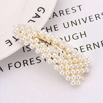 Hair Clips and Acrylic Resin Hair Barrettes, Marble Geometric Alligator Hair Bobby Pins, Fashion Elegant Hair Accessories Gifts for Women Girls