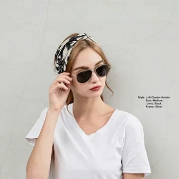 Aviator Sunglasses with Polarized Lens and UV Protection