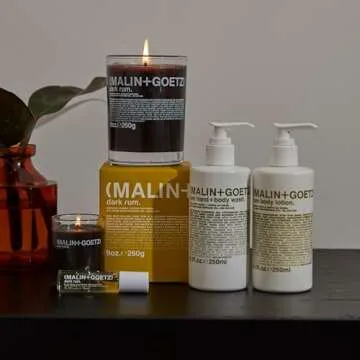 Malin + Goetz Rum Hand & Body Wash, 8.5 Fl. Oz. – Men & Women Natural Body Wash For All Skin Types, Foaming Hydrating Cleansing Gel, Cruelty-Free & Vegan