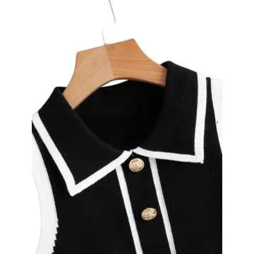 Women's Stylish Striped Collar Sweater Vest for All Occasions