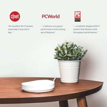 TP-Link Deco Mesh WiFi System(Deco M5) –Up to 5,500 sq. ft. Whole Home Coverage and 100+ Devices,W...