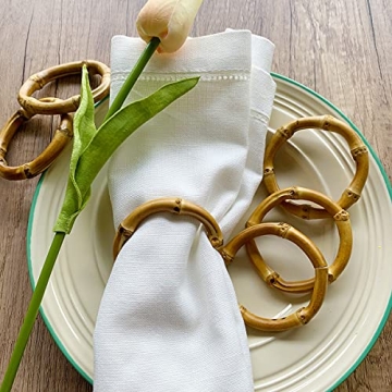 Handmade Bamboo Napkin Rings for Rustic Home Decor