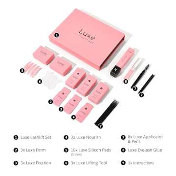 Luxe Cosmetics Lash Lift Kit - Pro Version for Stunning Lashes at Home