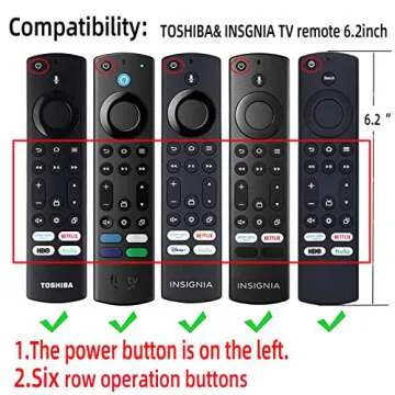 Silicone Remote case for 2023 Fire TV Stick 4K Max 2nd/Fir TV Omni Series/FireTV 4-Series Remote,Tos...