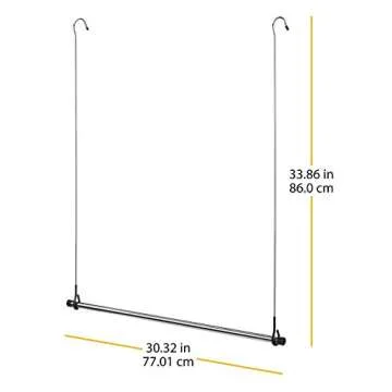 Whitmor Double Closet Rod - Space-Saving Organizer